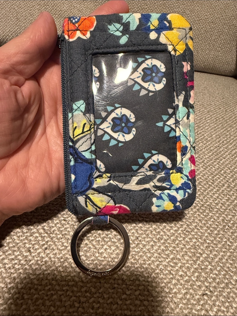 Vera Bradley Pick ONE  Floral Quilted Keychain Cardholders - Picture 2 of 10